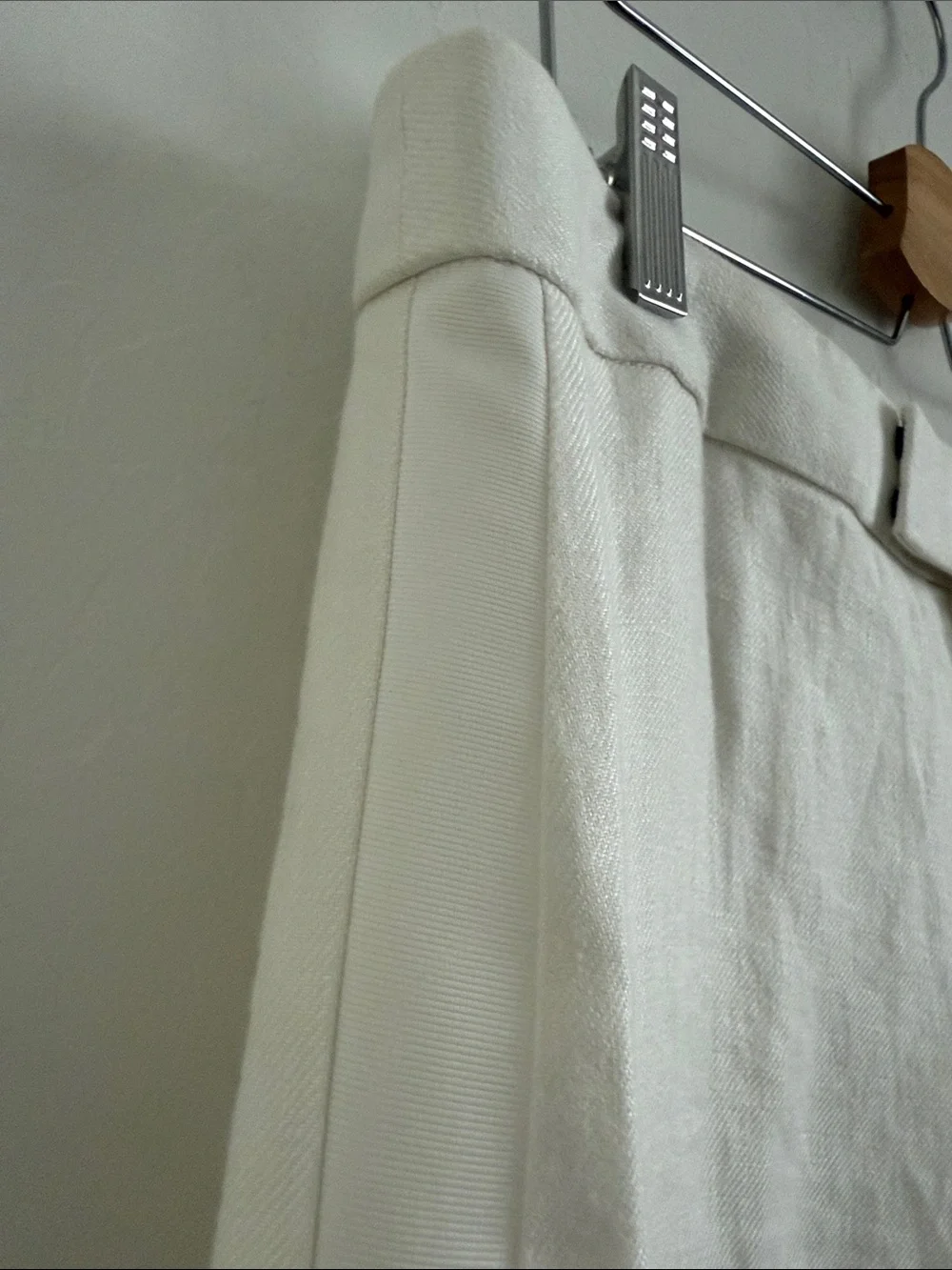 Banana Republic Cream Wide-Leg Linen Chinos Sz 10